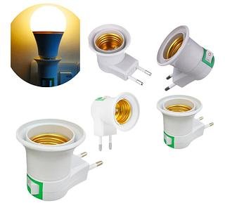 Adaptador Bocal Lampada Tomada Liga / Desliga