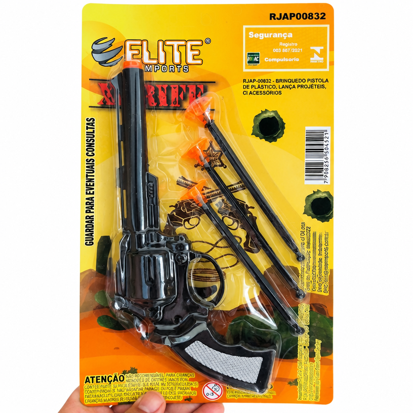 KIT PISTOLA LANCA DARDOS C/ACESSORIOS RJAP00832
